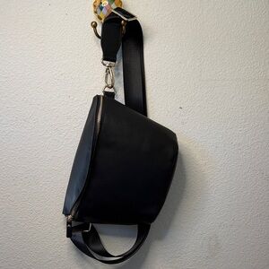 Black Leather Rachel Comey Belt Bag